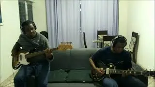 Eu e eu mesmo no baixo e na guitarra