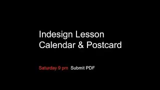 Indesign Lesson Id Lesson_Calendar & Postcard