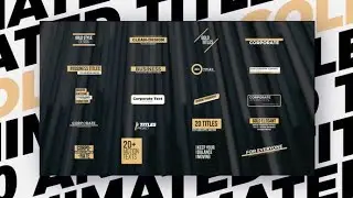 Apple Motion Template: Gold - Animated Text