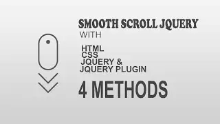 How to Create a Smooth Scrolling Effect in Website || with jQuery , HTML and  CSS