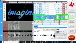 UCCNC Feed Speed Coordinates in MDI