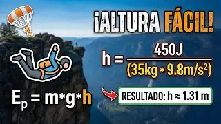 ✅ Calcular Energía Potencial GRAVITACIONAL- Altura 🪂