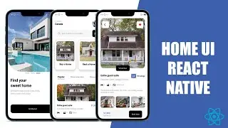 REACT NATIVE HOME RENTAL APP UI