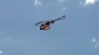 FLYING THE TREX 800E TREKKER HELICAM