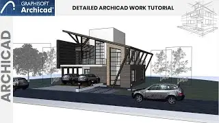 Archicad 26 Complete project design Tutorial - (ATTRACTIVE ROOF DESIGN)