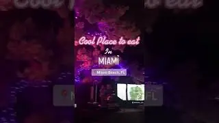 Aesthetic Restaurants In 📍Miami, FL #shorts