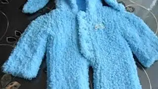 Детский комбинезон с пряжи кузя клубочкин
