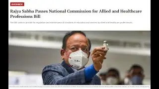 The National Commission for Allied and Healthcare Professions Bill, 2020.