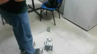 Exemplo de robô com garra para pegar objetos