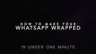 How to create WhatsApp Wrapped using OurChatStory.co