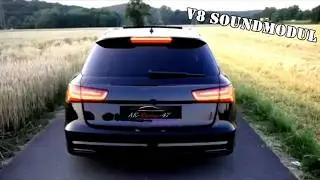 V8-Zusatz-Soundmodul - Audi A6 3.0 Bi-TDI 4G Avant - AK-Racing-47 - Soundbooster APP Active Diesel
