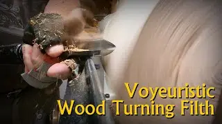 Voyeuristic Wood Turning Video making a Pecan Bowl from the 