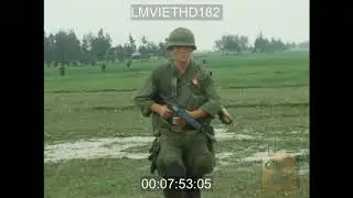 Marine is wounded by sniper while on patrol in Vietnam-1968.