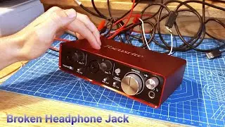 Repairing a Focusrite Scarlett 2i2 Audio Interface(Broken Headphone Jack)