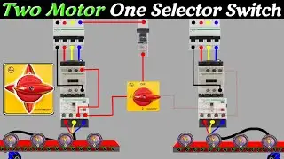 Easy Motor Control with Selector switch @AllGyanElectrical #selectorswitch