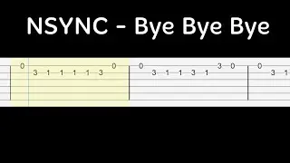 NSYNC - Bye Bye Bye - Guitar Tab Tutorial