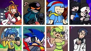 Race Traitors but Every Turn a Different Character Sings 🎶 FNF Race Traitors b