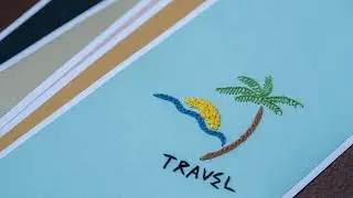 Embroidery Art on Card