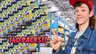 We Battled 140 Pokemon Booster Packs!!