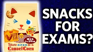Let's try Canael Corn Katou Chocolate! #shorts [Snack-A-Day #14]