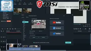 MSI GF63 9SC - 1080P Video Rendering time and GPU test | Intel i5 9th gen | Video editing Test