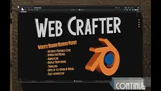 WebCrafter: Website Builder Blender Addon Introduction