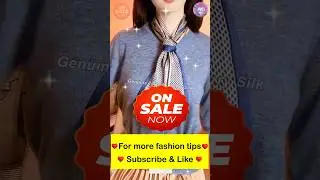 How to Tie Wear & Style 6in x 60in (15cm x150cm) Long Silk Scarf Tips #38 4k #Shorts