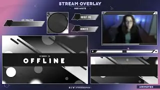 [ RGB White ] FREE STREAM OVERLAY | ANIMATED VERSION AVAILABLE