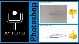 Limpiar firma manuscrita en PHOTOSHOP para colocarla en un documento