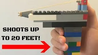 How to make a Lego RUBBER BAND GUN!!! (EXTREMELY EASY)