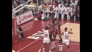 Manute Bol Grabs the Ball Off the Rim Without Jumping (ft. Barkley Move & Dunk)