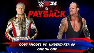Full Match - Cody Rhodes vs Undertaker '09: Payback | WWE 2k24