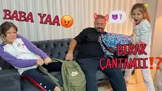 OKULDAN DÖNÜŞ AKŞAMI TUANA EFLİN' in OKUL ÇANTALARINI KURCALADIK Çantamda Neler Var !! Zeybek Ailesi