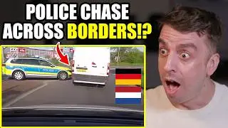 Canadian Reacts to INSANE German-Dutch Police Chase!