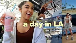 a day in my life in LA | trying the Hailey Beiber smoothie, pilates, the Getty