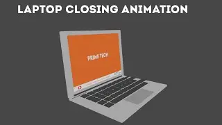 Laptop Closing Animation in Blender
