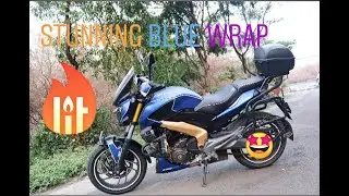 Stunning matte blue wrap on dominar
