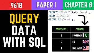 Query Data with SQL - A Level Computer Science 9618