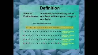 Video Definitions: Primes and Composites: Definition 35