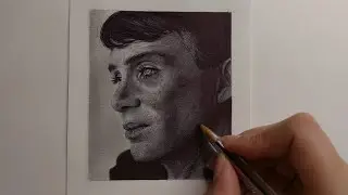 Pen drawing cillian murphy time lapse| portrait drawing CILLIAN MURPHY