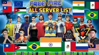 Free fire All Server List || Total Servers in Free fire|| How many server in FF  || Insane here