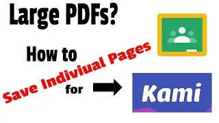 Saving Individual Pages from Large PDFs in Google Drive - Tiger Tech Tips 040