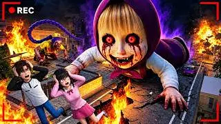 GIANT GHOST MASHA Appeared at Midnight ! sakura school simulator
