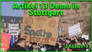 Artikel 13 Demo in Stuttgart | 10.000 