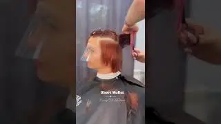 SHORT MULLET/Короткий Маллет стрижка в стиле Retro флажковыми ножницами Neko En-05 #быстрыестрижки
