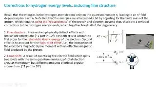 PHYS 390 Class 20: Fine structure of hydrogen