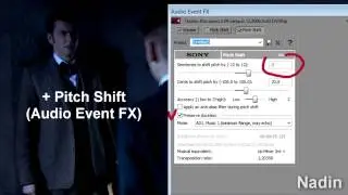 SONY VEGAS/ Звуковые Эффекты(Pith shift Vibrato Reverb и др )
