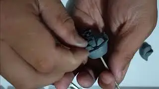 Clay Molding Gas Masked Army with my motorcycle key