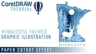 Paper Cutout Effect Tutorial in CorelDraw | Themed Illustration | CorelDraw Tips & Techniques