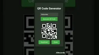 QR code generator using html css javascript #arcoder07 #coder